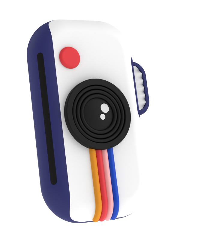 walkie appareil photo vu de côté