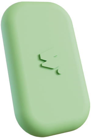 walkie vert anis vu de côté