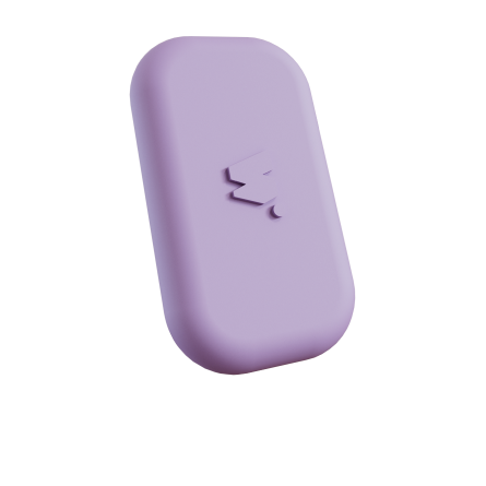 walkie lilas vu de côté