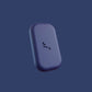 walkie bleu marine sur un arrière plan de couleur bleue