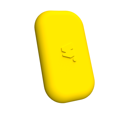 walkie jaune citron vu de côté