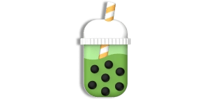 Coque Bubble Tea Matcha - Money Walkie