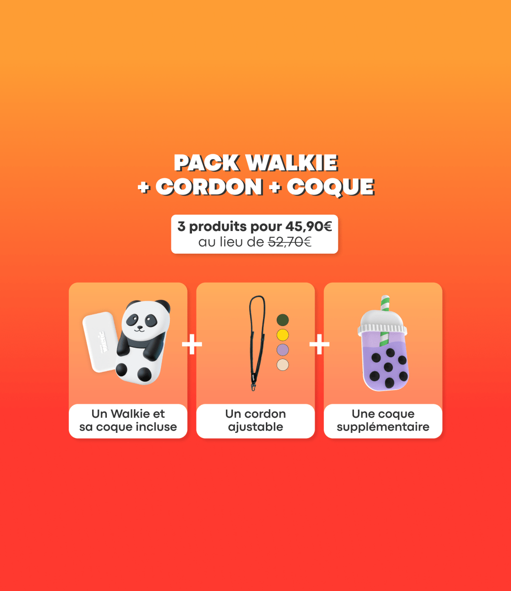 Pack Walkie + cordon + coque - Money Walkie