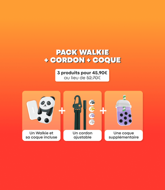 Pack Walkie + cordon + coque - Money Walkie