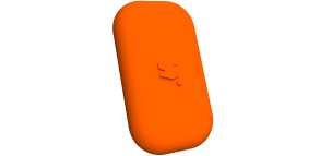 coque orange papaye vue de côté