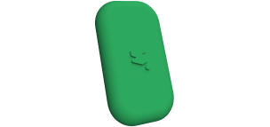 coque verte menthe vue de côté